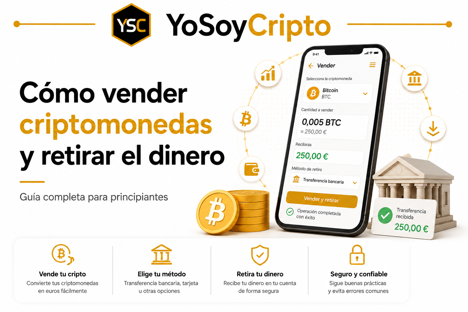 Cómo vender criptomonedas y retirar el dinero