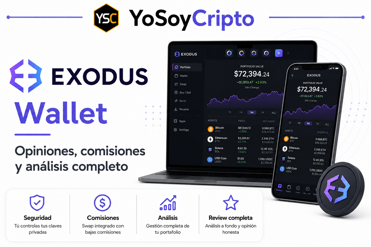 Exodus Wallet: opiniones y análisis de wallet de criptomonedas