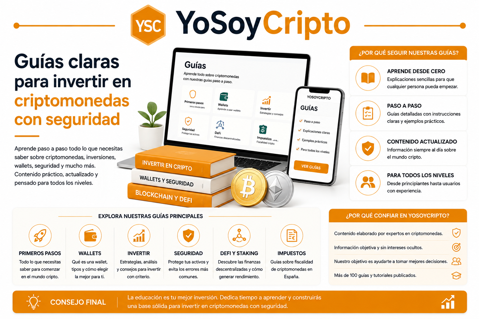 Guías de criptomonedas para invertir con seguridad