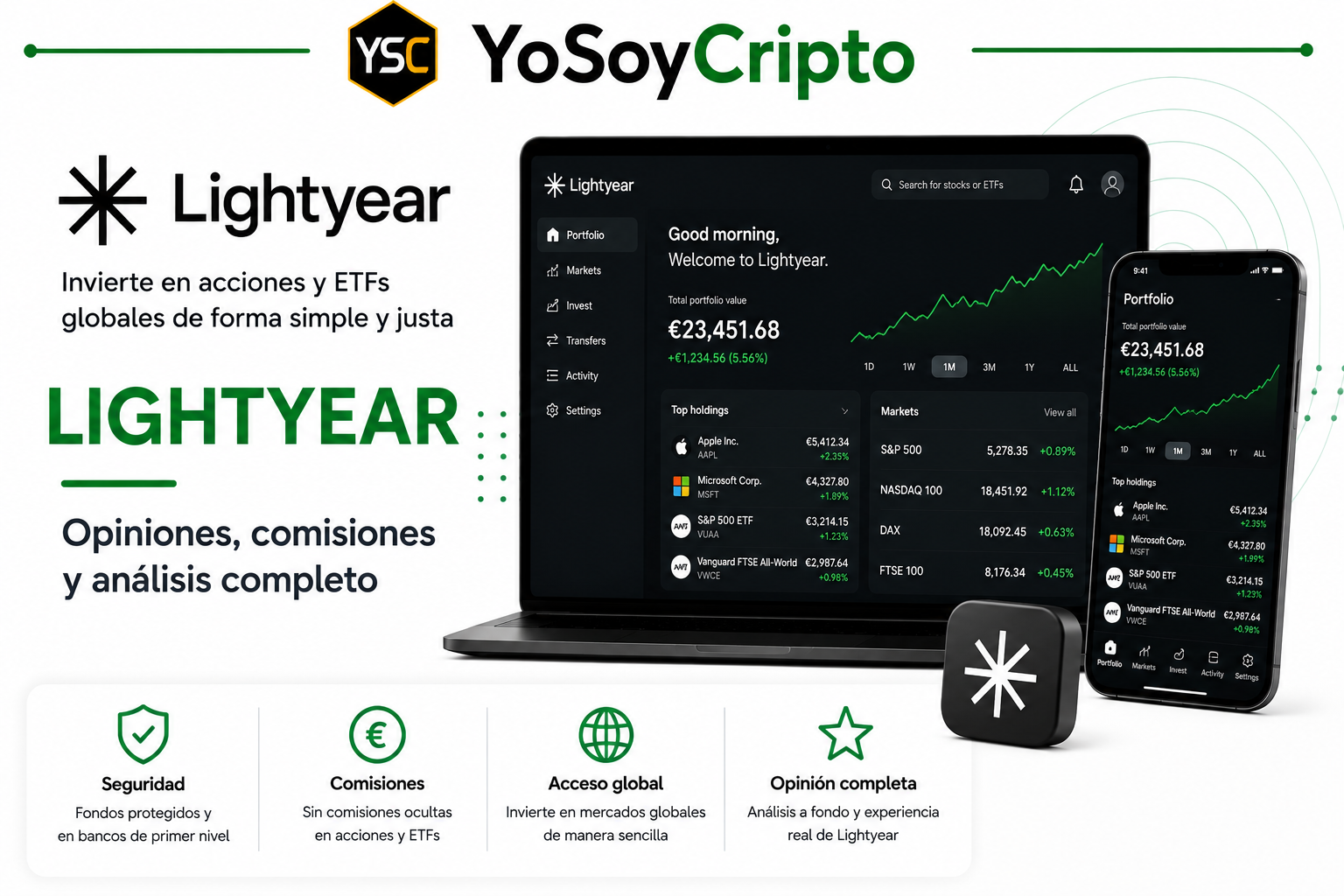Lightyear opiniones, comisiones, seguridad y análisis completo