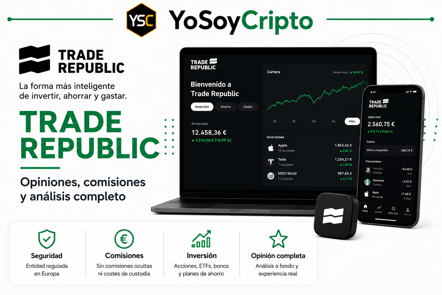 Trade Republic opiniones, comisiones, seguridad y análisis completo