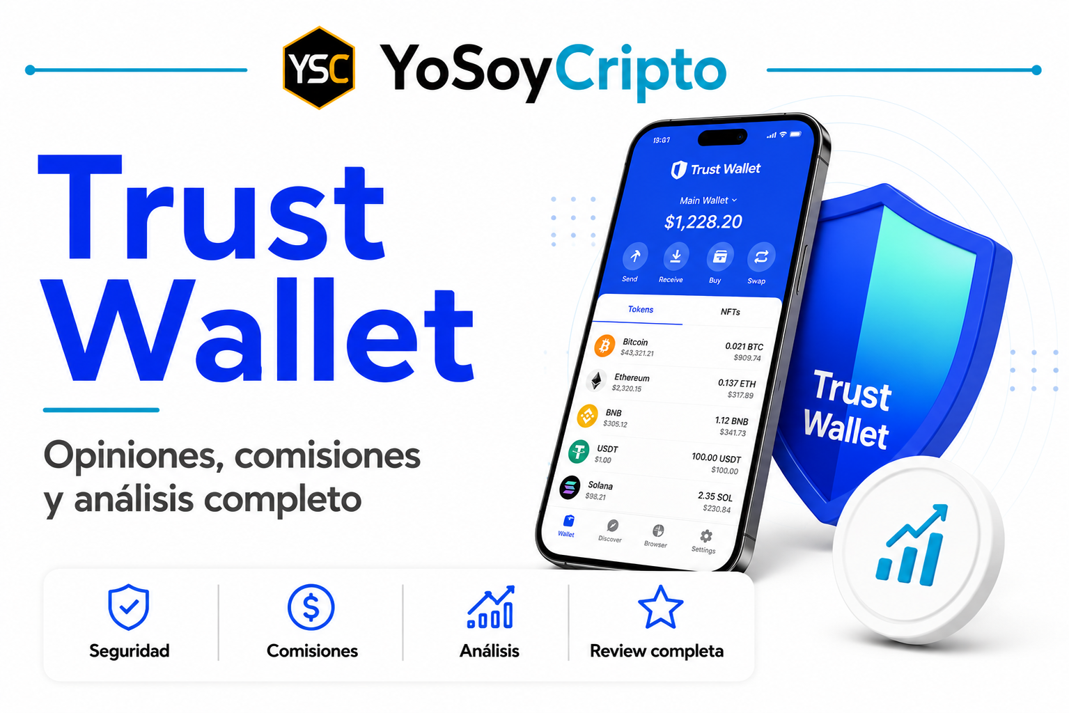 Trust Wallet: opiniones y análisis de wallet de criptomonedas